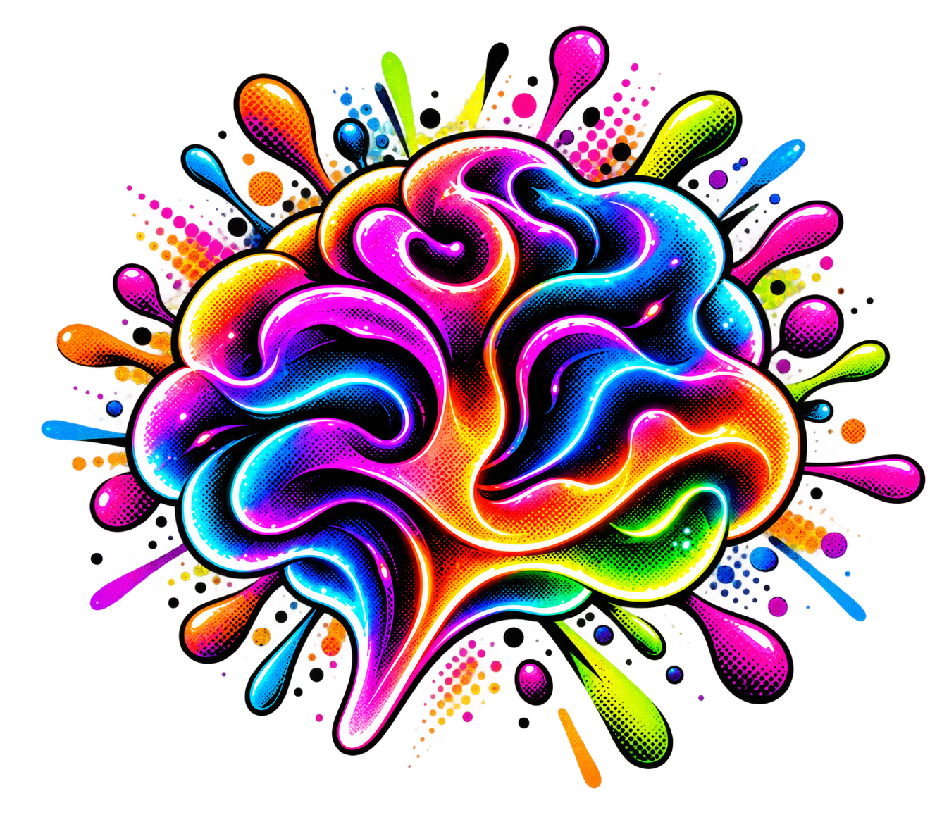 Brain Candy Studio exploding pop-art brain