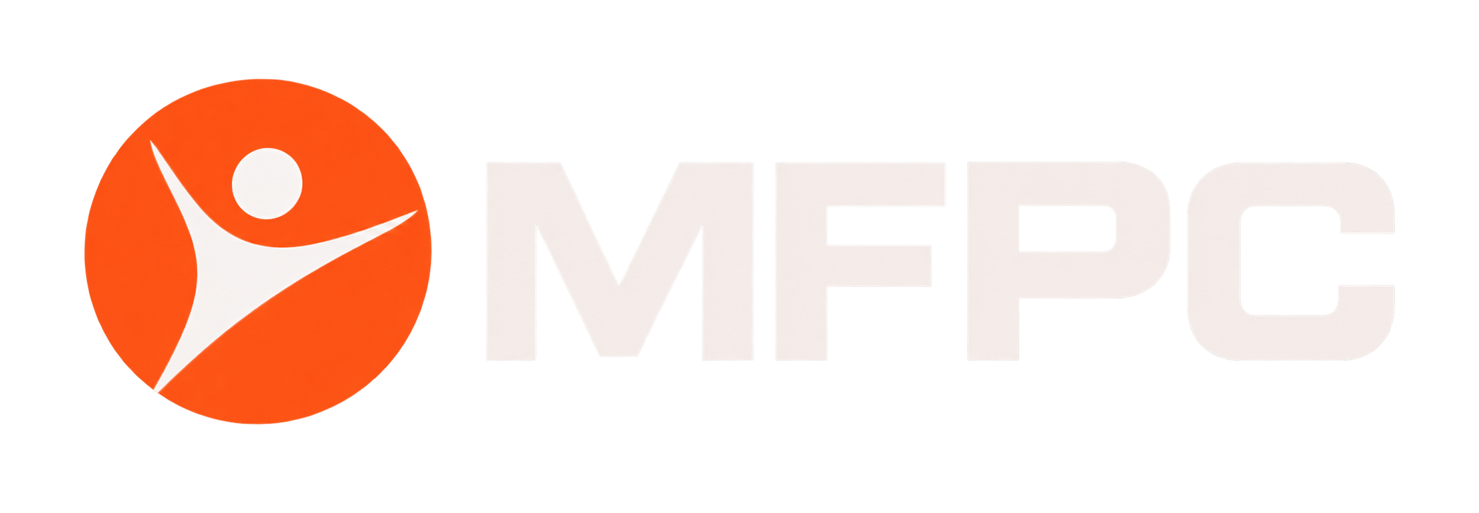 MFPC fitness logo with its orange figure mark